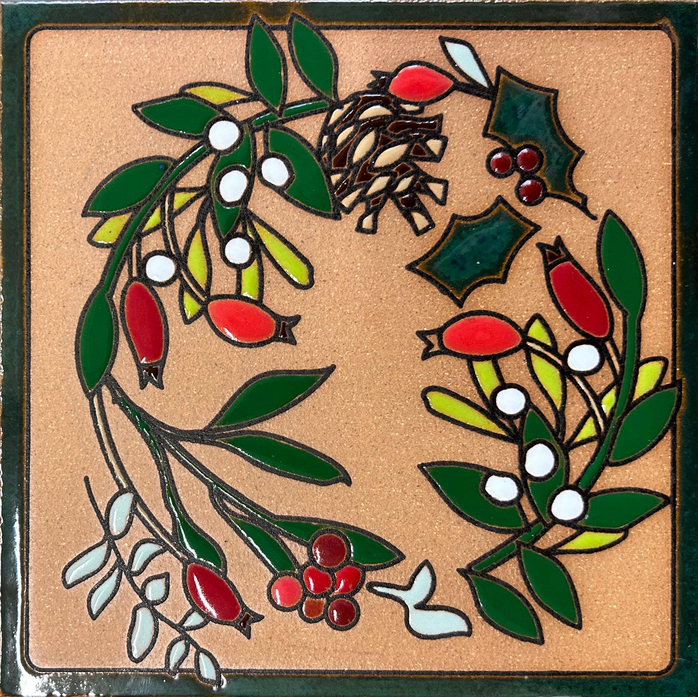 Holiday Wreathe Trivet