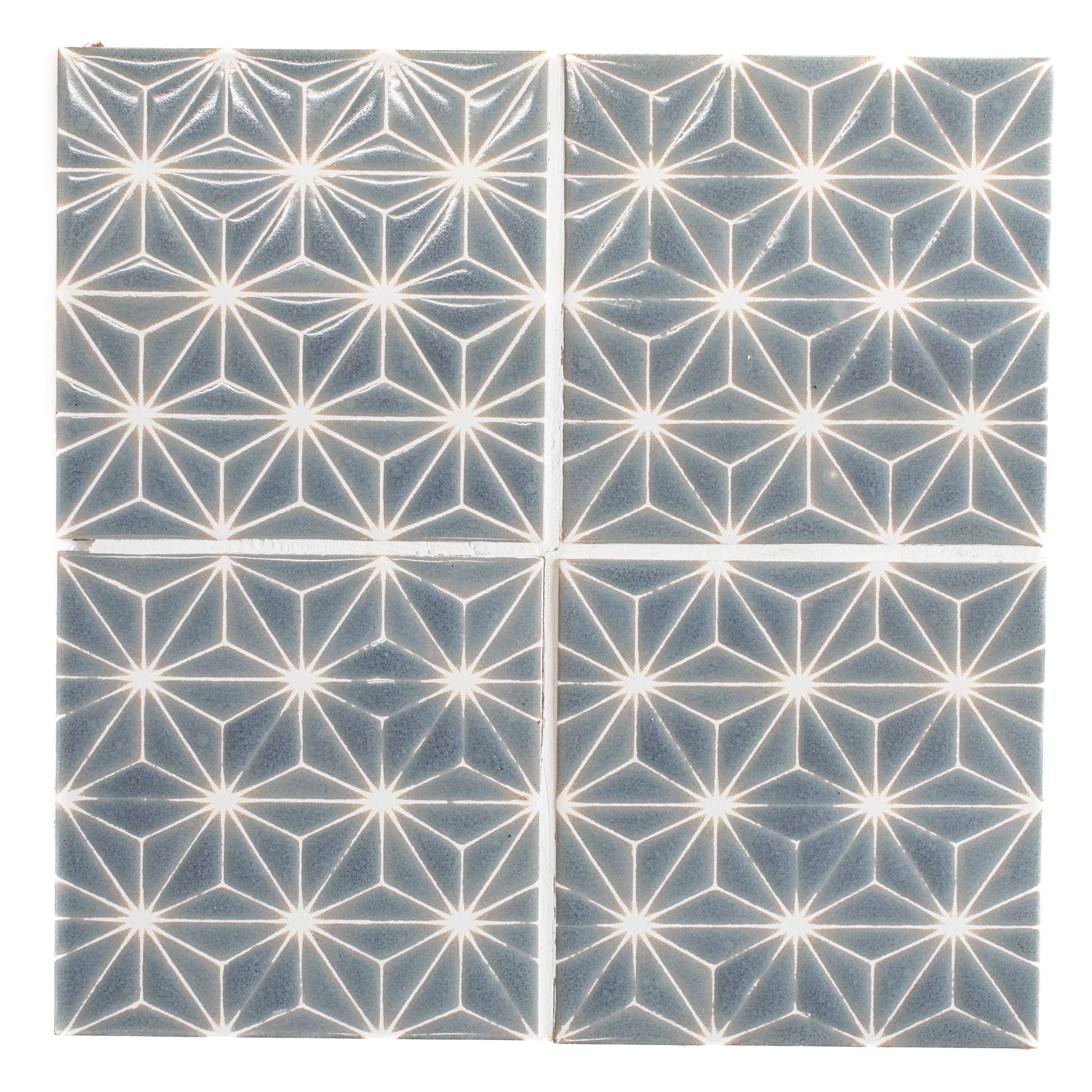 Sashiko Star | Cool Palette | Blue