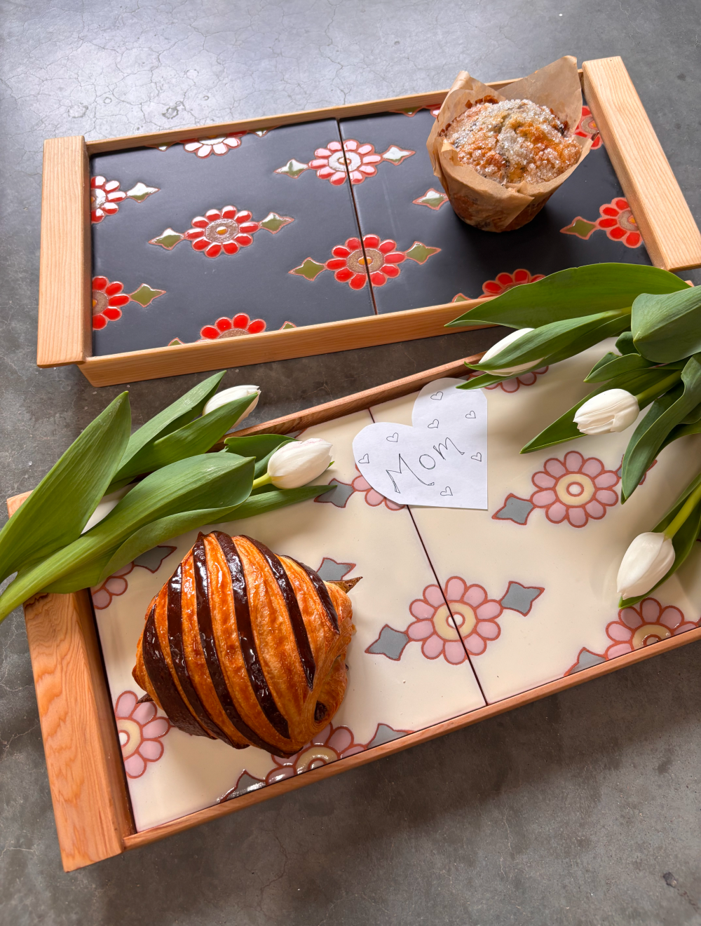 Mother's Day Tray - Palm Daisy - Summer Day